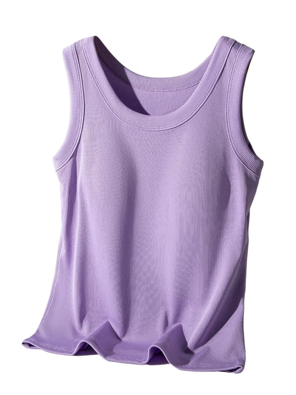 Women’s Lavender Ribbed Tank Top